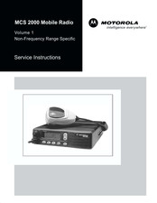 Motorola MCS 2000 Service Instructions Manual