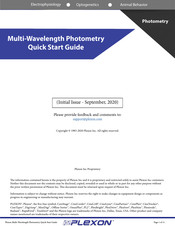 Plexon Multi-Wavelength Photometry Quick Start Manual