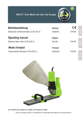 WOLFF LS 65 Operating Manual