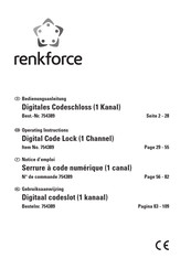 Renkforce 754389 Operating Instructions Manual