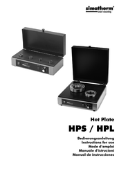 simatherm HPL Instructions For Use Manual