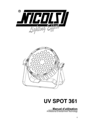 Nicols UV SPOT 361 User Manual