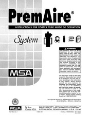 Msa PremAire Instructions Manual