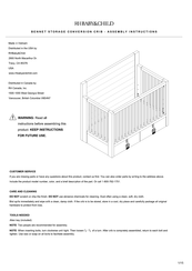 RH Baby&child BENNET Assembly Instructions Manual