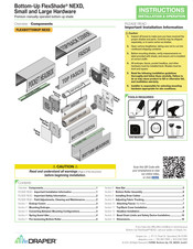 Draper FlexShade NEXD Instructions Installation & Operation