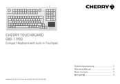 Cherry G80-11900 Operating Manual