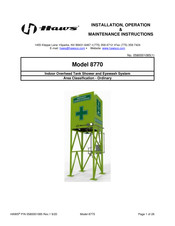 Haws EPOD 8770 Installation, Operation & Maintenance Instructions Manual