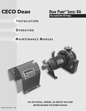 Ceco RA3186 Installation Operating & Maintenance Manual