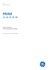 GE MVAX 12 Technical Manual
