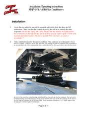 Cruise N Comfort HD 24s Installation And Operating Instructions Manual