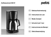 Petra electric KM 97 Instructions For Use Manual