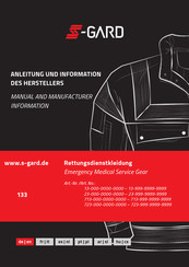 s-gard 723-000-0000-0000 Manual And Manufacturer Information