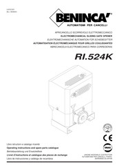 Benninca RI.524K Operating Instructions And Spare Parts Catalogue