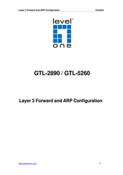 LevelOne GTL-5260 Manual