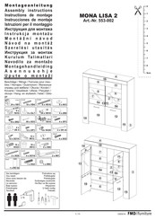 Fmd Furniture MONA LISA 2 Assembly Instructions Manual