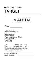 Aeros TARGET 13 Manual