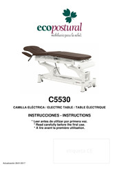 ECOPOSTURAL C5530 Instructions Manual