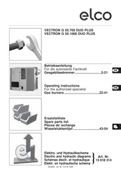 elco VECTRON G 05.700 DUO PLUS Operating Instructions Manual