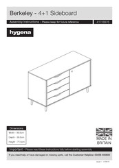 hygena Berkeley Assembly Instructions Manual