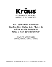 Kraus KHU322 Installation Manual