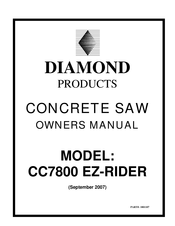 Diamond Products EZ-RIDER CC7800 Owner's Manual