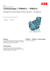 ABB TPR52-F Series Assembly Instructions Manual