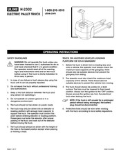 U-Line Н-2302 Operating Instructions Manual