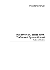 Trumpf TruConvert DC 1000 Series Operator's Manual