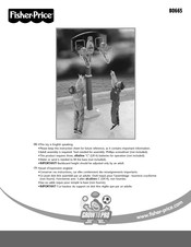 Fisher-Price Grow To Pro Arcade Challenge Basketball B0665 Manual