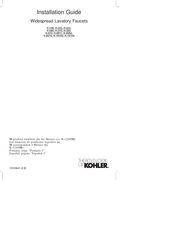 Kohler K-8215 Installation Manual