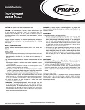 Proflo PFEM Series Installation Manual