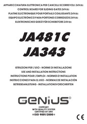 Genius JA481C Use And Installation Instructions