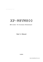 Gigabyte XP-M8VM800 User Manual