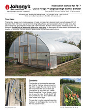 Johnny's Selected Seeds Quick Hoops 7617 Instruction Manual