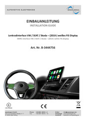 Speedsignal B-3444756 Installation Manual
