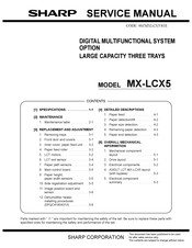 Sharp MX-LCX5 Service Manual
