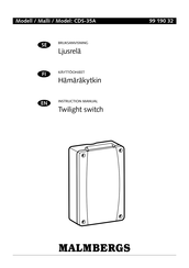 Malmbergs CDS-35A Instruction Manual