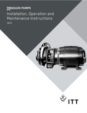 ITT Goulds 3655 Installation, Operation And Maintenance Instructions