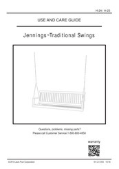 Jack-Post Jennings H-25 Use And Care Manual