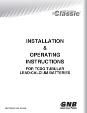 GNB 93.10G Installation And Operating Instructions Manual