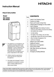 Hitachi RD-290GX Instruction Manual