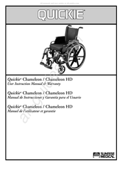 Sunrise Medical Quickie Chameleon HD User Instructions