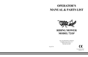 Grasshopper 721D2 Operator's Manual & Parts List