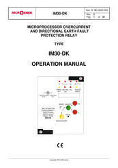 MICROENER IM30-DK Operation Manual
