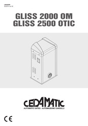 cedamatic GLISS 2000 OM Manual