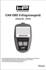 HP Autozubehor OBD II Owner's Manual