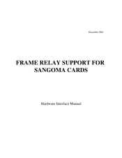 Sangoma S503 Hardware Interface Manual