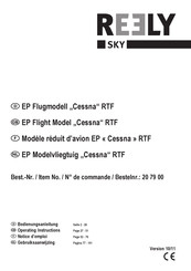 Reely Cessna Operating Instructions Manual