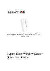 Leedarson Motion Sensor Pet Immunity Z-Wave 700 Quick Start Manual
