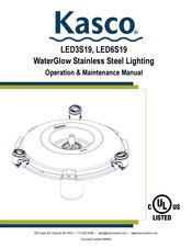 Kasco WaterGlow LED6S19 Operation & Maintenance Manual